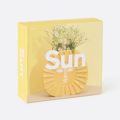 Ваза Doiy Ваза для цветов sun, 18 см, желтая арт. DYVASUNYE
