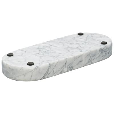 Поднос Bergenson Bjorn Поднос marm, 25х10 см, белый мрамор арт. BB000096