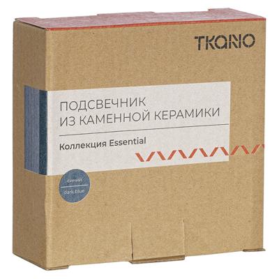 Подсвечник Tkano Подсвечник из каменной керамики темно-синего цвета из коллекции essential арт. TK23-DEC-CNH0001