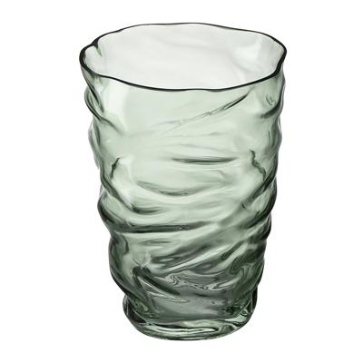 Декор Bergenson Bjorn Ваза crumpl, 20 см, зеленая арт. BB0000506