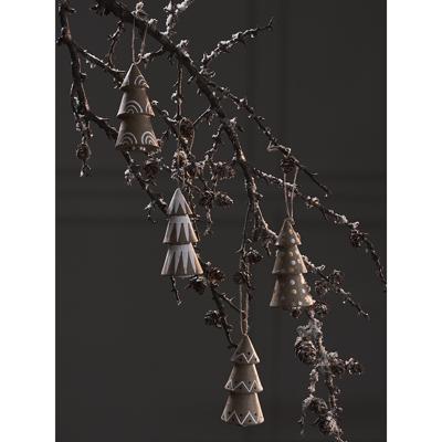 Декор Tkano Набор елочных украшений из папье-маше zero waste из коллекции new year essential, 4 шт. арт. TK23-NY_SET0018