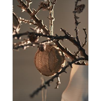 Декор Tkano Набор елочных шаров zero waste из джута из коллекции new year essential, 4 шт. арт. TK23-NY_SET0017