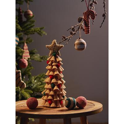 Декор Tkano Декор новогодний classics из джута и гофрированного картона из коллекции new year essential, 41,5 см арт. TK23-NY_CTR0005