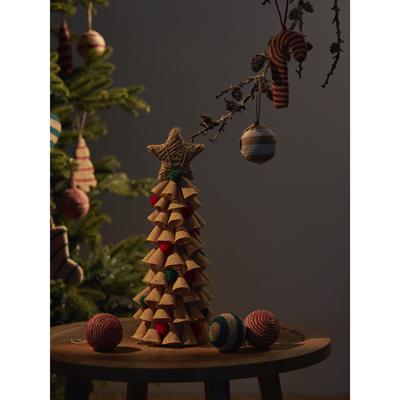 Декор Tkano Декор новогодний classics из джута и гофрированного картона из коллекции new year essential, 41,5 см арт. TK23-NY_CTR0005