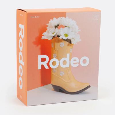 Декор Doiy Ваза для цветов rodeo, 22,5 см, желтая арт. DYVASROCBY