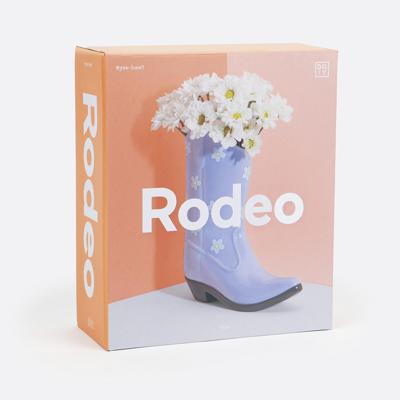 Декор Doiy Ваза для цветов rodeo, 22,5 см, лиловая арт. DYVASROCBL