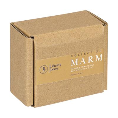 Держатель ЯЯЯ Набор держателей для именных карт marm, белый мрамор, 4 шт. арт. LJ0000330
