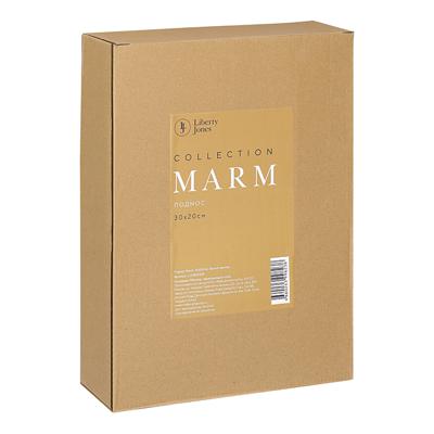 Декор ЯЯЯ Поднос marm, 30х20 см, белый мрамор арт. LJ0000329