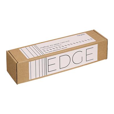 Декор Tkano Набор из двух свечей бежево-розового цвета из коллекции edge, 24,5 см арт. TK24-CND0004