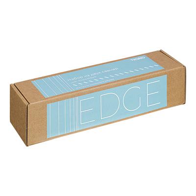 Декор Tkano Набор из двух свечей бирюзового цвета из коллекции edge, 24,5 см арт. TK24-CND0005