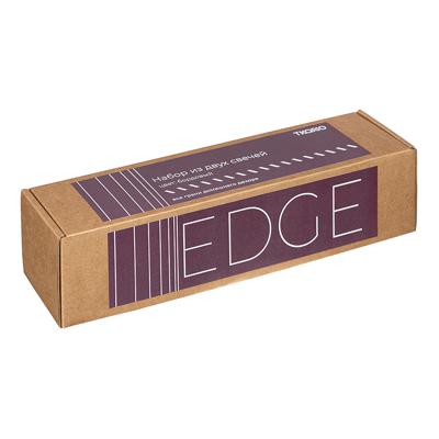 Декор Tkano Набор из двух свечей бордового цвета из коллекции edge, 24,5 см арт. TK24-CND0006