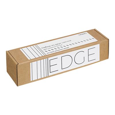Декор Tkano Набор из двух свечей молочно-белого цвета из коллекции edge, 24,5 см арт. TK24-CND0011