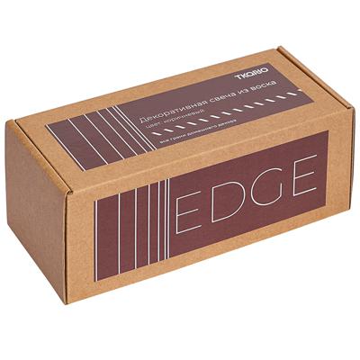 Декор Tkano Свеча декоративная коричневого цвета из коллекции edge, 16,5 см арт. TK24-CND0019