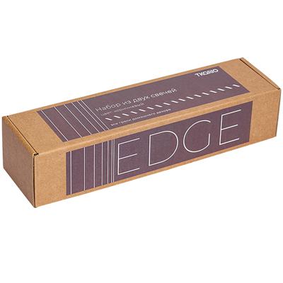 Декор Tkano Свеча декоративная коричневого цвета из коллекции edge, 25,5 см арт. TK24-CND0020