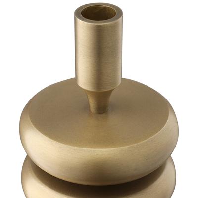 Декор Bergenson Bjorn Подсвечник stone, 20 см, античная латунь арт. BB0000867