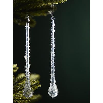 Декор Tkano Набор ёлочных украшений icy sparkles из коллекции new year essential, 6 шт. арт. TK24-NY_DEC0006