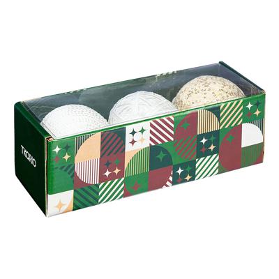 Декор Tkano Набор ёлочных украшений white elegance коллекции new year essential, 3 шт. арт. TK24-NY_DEC0015