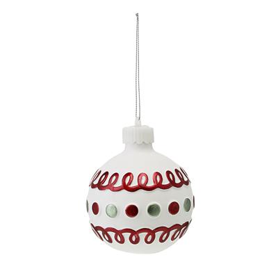 Декор Tkano Набор ёлочных украшений с подсветкой festive embroidey из коллекции new year essential, 4 шт. арт. TK24-NY_DEC0023