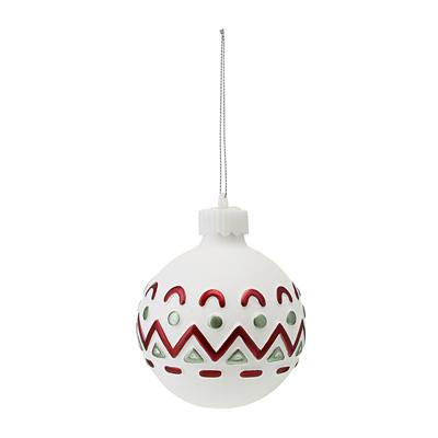 Декор Tkano Набор ёлочных украшений с подсветкой festive embroidey из коллекции new year essential, 4 шт. арт. TK24-NY_DEC0023