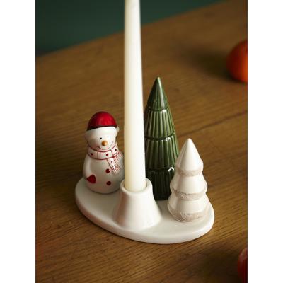 Декор Tkano Подсвечник новогодний enchanted forest из коллекции new year essential, 14 см арт. TK24-NY_CNH0003