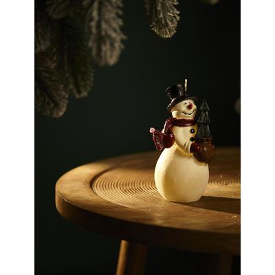 Декор Tkano Свеча декоративная festive snowman из коллекции new year essential, 15 см арт. TK24-NY_CND0009
