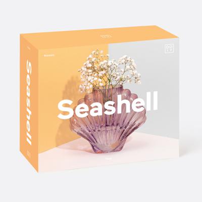 Декор Doiy Ваза для цветов seashell, 18,5 см, лиловая арт. DYVASSHLI