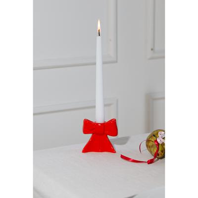 Декор Doiy Подсвечник bow, 8 см, красный арт. DYCAHBOWS