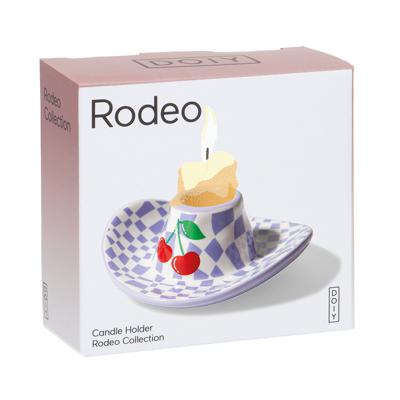 Декор Doiy Подсвечник rodeo, cowboy hat, 4 см, лиловый арт. DYCAHROHAL