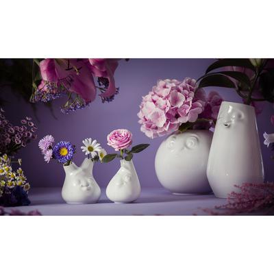 Декор Tassen Ваза cute, 10 см, белая арт. T01.95.01