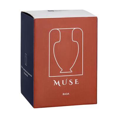 Декор Bergenson Bjorn Ваза muse, 16 см, янтарная арт. BB0000861