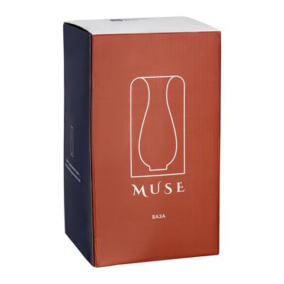 Декор Bergenson Bjorn Ваза muse, 22 см, индиго арт. BB0000860
