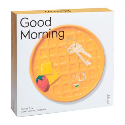 Декор Doiy Поднос декоративный, good morning, waffle, D18,5 см арт. DYTRTGMWAF