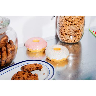Декор Doiy Подсвечник fast food, donut, D7 см, белый арт. DYCAHFFWH