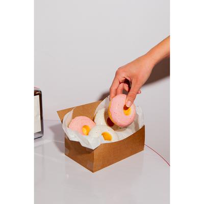 Декор Doiy Подсвечник fast food, donut, D7 см, белый арт. DYCAHFFWH