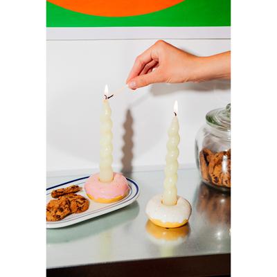 Декор Doiy Подсвечник fast food, donut, D7 см, розовый арт. DYCAHFFPK