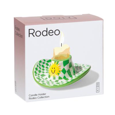 Декор Doiy Подсвечник rodeo, cowboy hat, 4 см, зелёный арт. DYCAHROHAG