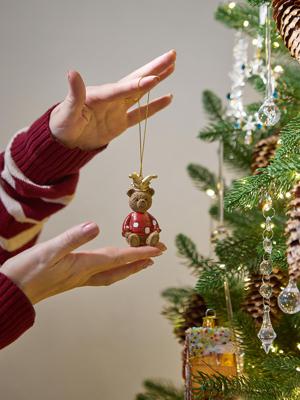 Декор Tkano Набор ёлочных украшений classic christmas charm из коллекции new year essential, 4 шт. арт. TK25-NY_DEC0012