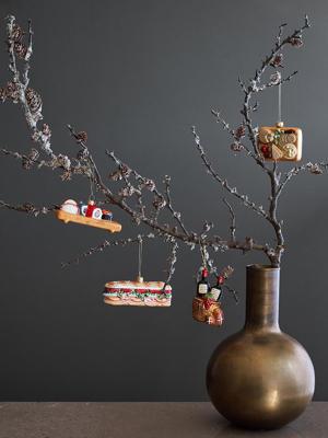 Декор Tkano Набор ёлочных украшений christmas feast из коллекции new year essential, 4 шт. арт. TK25-NY_DEC0009