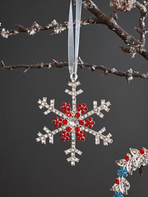 Декор Tkano Набор елочных украшений christmas diamonds из коллекции new year essential, 4 шт. арт. TK25-NY_DEC0006