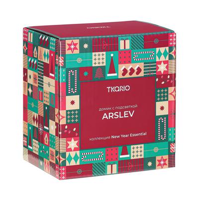 Декор Tkano Домик с подсветкой arslev из коллекции new year essential, 11 см арт. TK25-NY_LH0003