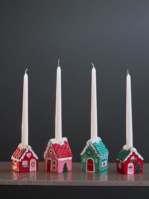 Подсвечник Tkano Набор из 4 подсвечников grindsted из коллекции new year essential, 4 шт. арт. TK25-NY_CNH0001