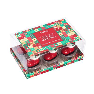 Декор Tkano Набор декоративных свечей festive stocking из коллекции new year essential, 6 шт. арт. TK25-NY_CND0002