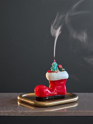 Декор Tkano Свеча декоративная festive stocking из коллекции new year essential, 12,5 см арт. TK25-NY_CND0001