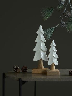 Декор Tkano Декор новогодний snowy tree из коллекции new year essential, 30 см арт. TK25-NY_CTR0009
