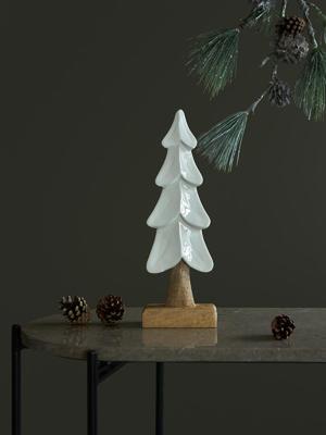 Декор Tkano Декор новогодний snowy tree из коллекции new year essential, 30 см арт. TK25-NY_CTR0009