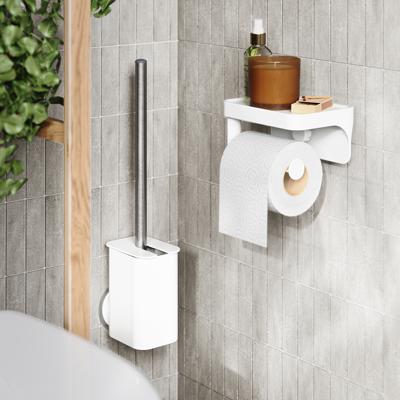 Аксессуар Umbra Ершик для туалета с держателем flex adhesive, белый арт. 1021298-660