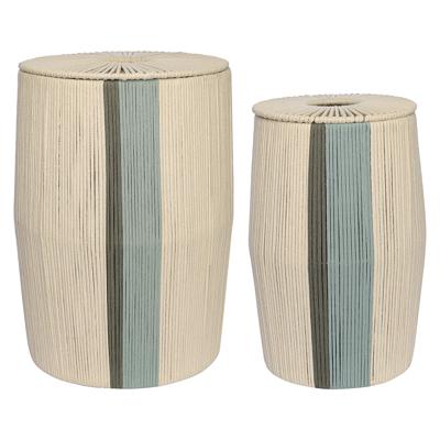Остальные предметы Tkano Корзина плетеная conga green из коллекции ethnic, размер m арт. TK24-ST_BA0029