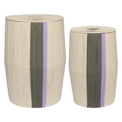 Остальные предметы Tkano Корзина плетеная conga grey из коллекции ethnic, размер m арт. TK24-ST_BA0033