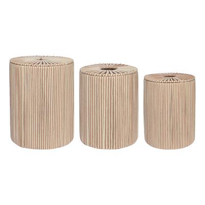 Остальные предметы Tkano Корзина плетеная dholak beige из коллекции ethnic, размер l арт. TK24-ST_BA0040