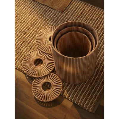 Остальные предметы Tkano Корзина плетеная dholak beige из коллекции ethnic, размер m арт. TK24-ST_BA0041